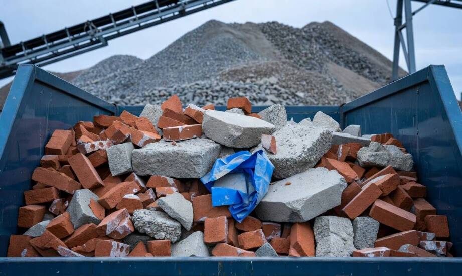 Dlaczego nawet śladowe domieszki w czystym gruzie zmieniają klasyfikację całego kontenera i blokują jego recykling