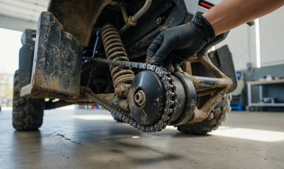 Spadający łańcuch w quadzie terenowym — jak rozpoznać zużycie mechanizmu napinającego
