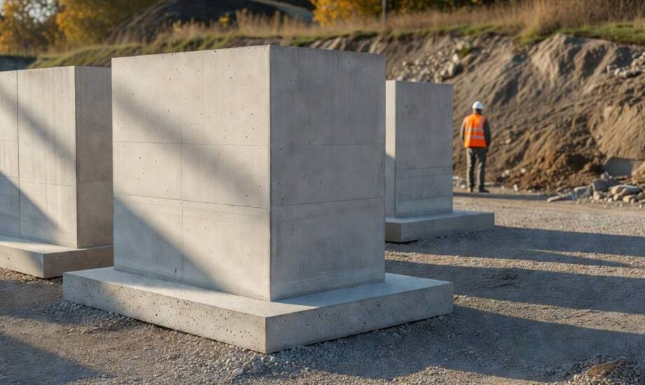 Dobór geometrii dla prefabrykatów oporowych — od czego zależy wymiar stopy i grubość elementu pionowego