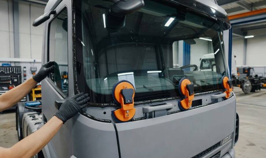 Błędy przy wklejaniu szyby: dlaczego ciężarówka wybacza mniej niedociągnięć montażowych niż auto dostawcze