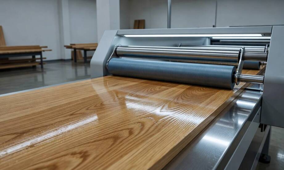 Od olejowania po lakiery UV — jak mechanizm aplikacji walcowej kontroluje grubość powłoki na drewnie