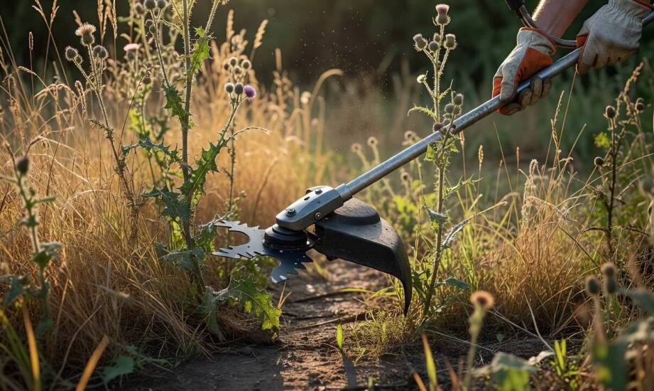 Żyłka, trójząb czy tarcza tnąca — jak dobór osprzętu zmienia zastosowanie maszyny w zarośniętym ogrodzie
