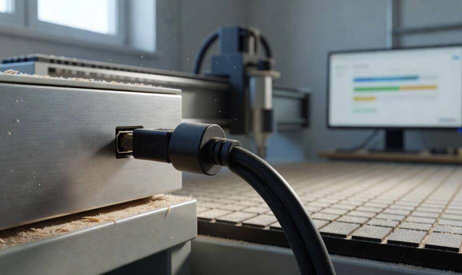 Przerwy w komunikacji z ploterem CNC — jak diagnozować błędy połączenia USB na linii komputer-sterownik