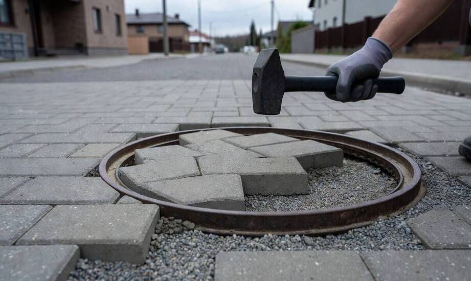 Zasady poprawnego łączenia nawierzchni brukowej z betonowymi elementami infrastruktury podziemnej