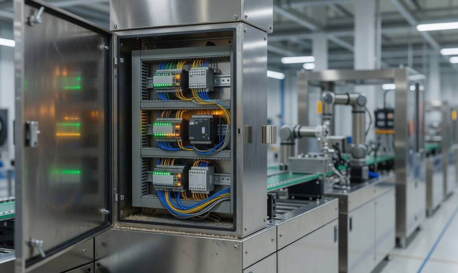 Jak PLC, SCADA i napędy współpracują w jednej linii produkcyjnej