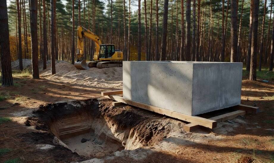 Planowanie zbiornika bezodpływowego na lubuskiej działce — wpływ gruntu na parametry wykopu