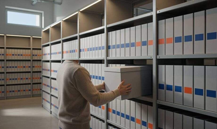 Jak zorganizować fizyczne archiwum we własnym biurze — od selekcji po bezpieczne regały
