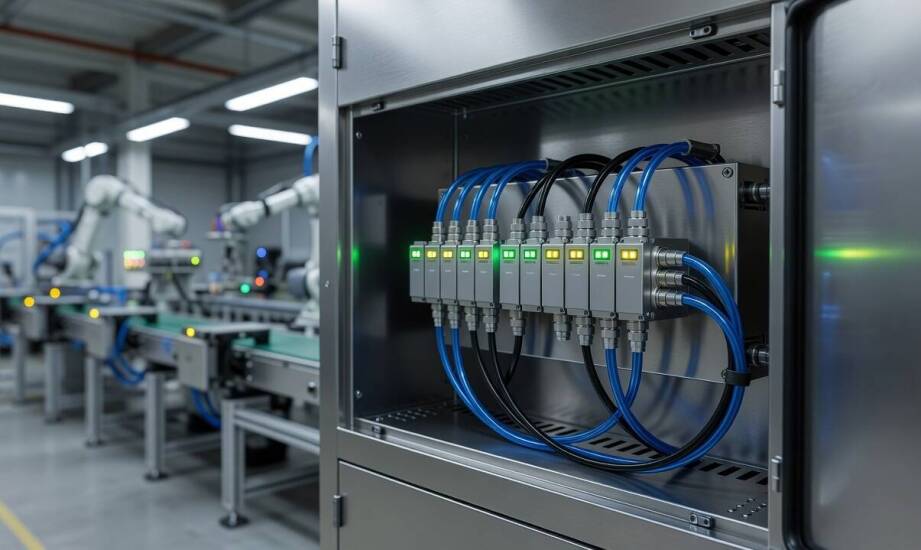 Kiedy warto zastąpić rozproszone rozdzielacze wyspą zaworową w zautomatyzowanej linii produkcyjnej