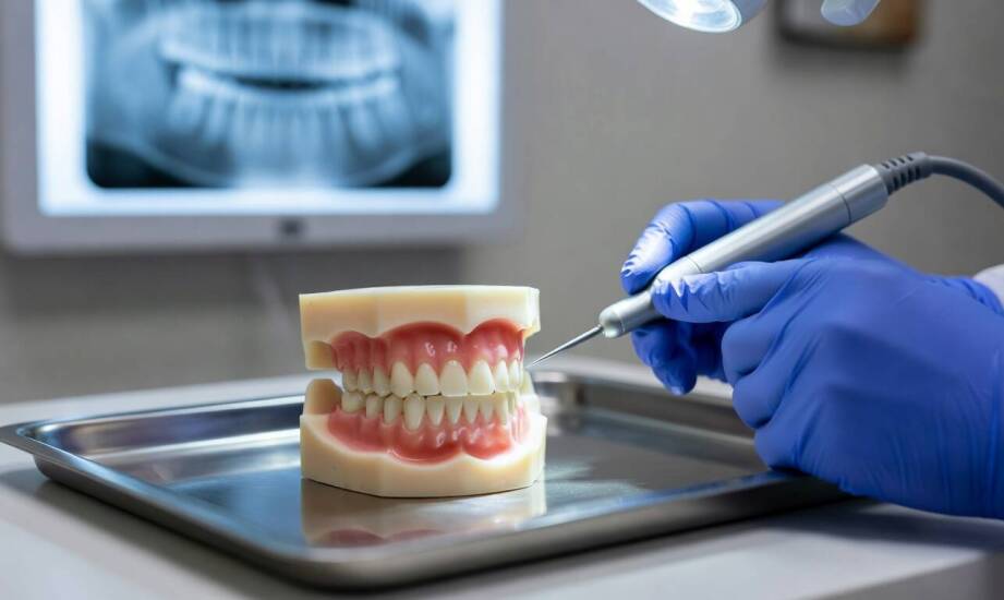 Jakie umiejętności dentysta rozwija na szkoleniu chirurgicznym przy ekstrakcjach i szyciu