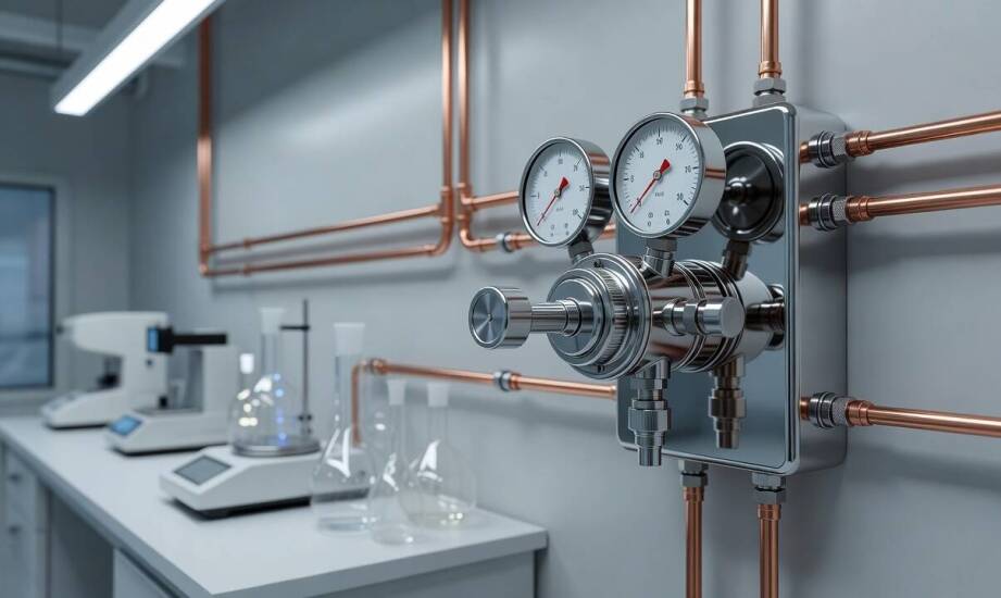 Redukcja dwustopniowa w instalacjach tlenowych — kiedy jeden reduktor przy źródle przestaje wystarczać
