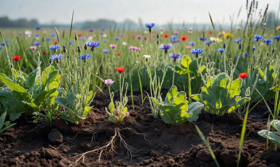 Wpływ profilu glebowego na trwałość łąki kwietnej — jak zaplanować skład botaniczny wysiewanej mieszanki