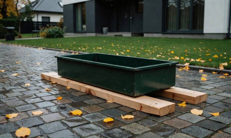Jak zabezpieczyć podjazd i ogród, gdy kontener na gruz stoi w Skawinie zgodnie z lokalnymi zasadami