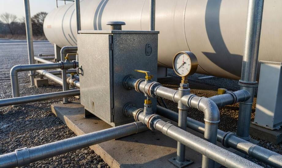 Jak ciepło z palnika zamienia LPG w gaz w parowniku bezpośrednim