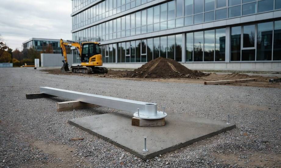 Przygotowanie terenu pod ośmiometrowy maszt: podłoże, fundament i logistyka montażu
