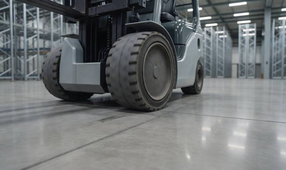 Jak obciążenia od wózków i maszyn zmieniają projekt betonowej posadzki