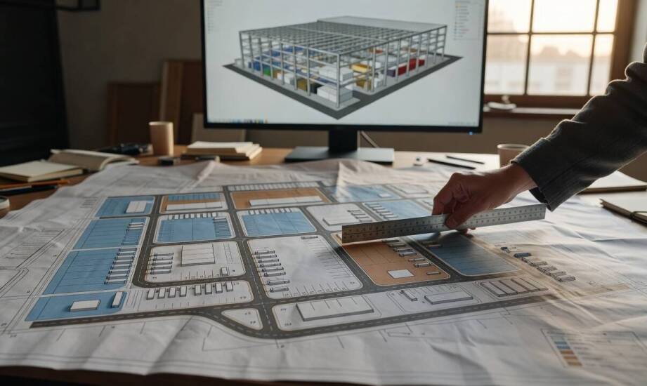 Jak architekt przemysłowy przekłada wymagania inwestora na układ, dokumentację i uzgodnienia
