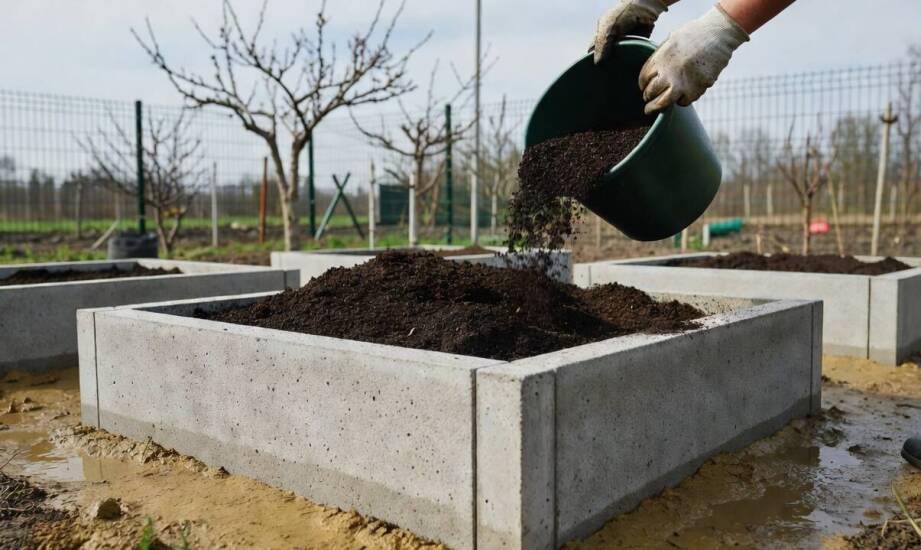 Kiedy betonowy warzywnik pomaga uporządkować uprawy na gliniastych działkach w Łódzkiem