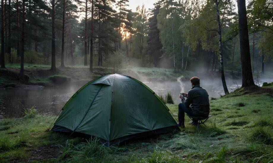 Biwakowanie nad rzeką a nad jeziorem — jak rodzaj akwenu modyfikuje mikroklimat i warunki noclegowe