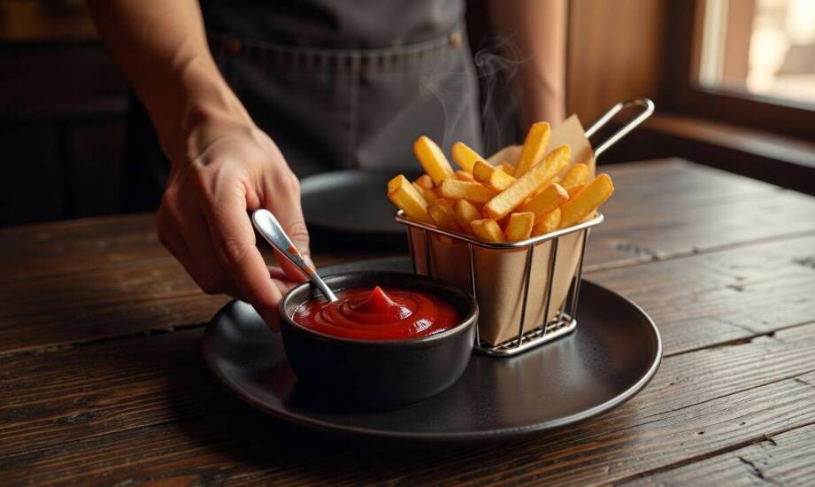 Jak rozpoznać ketchup klasy premium po zachowaniu w serwisie i na talerzu