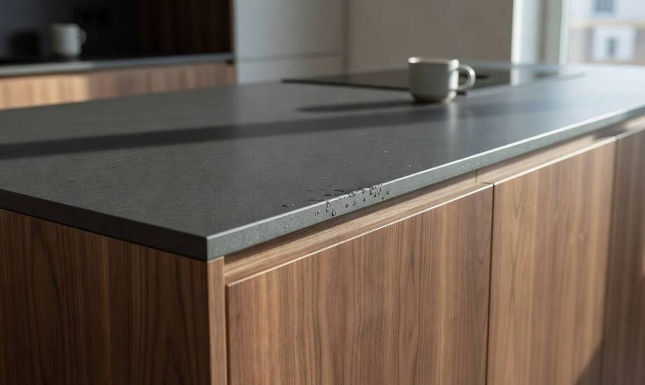 Jak codzienne użytkowanie po montażu ujawnia różnice między HPL, fornirem, spiekami i solid surface