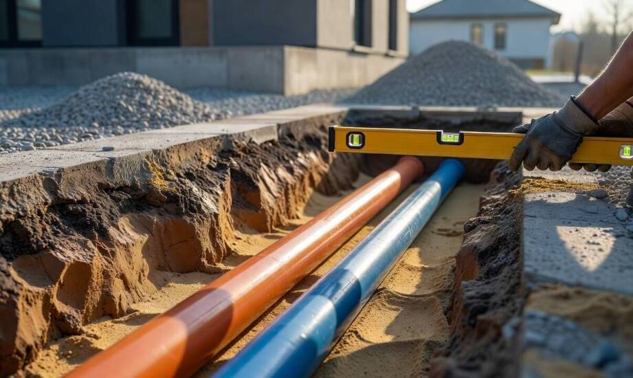 Dlaczego kolejność robót ziemnych i instalacyjnych na działce decyduje o trwałości systemu