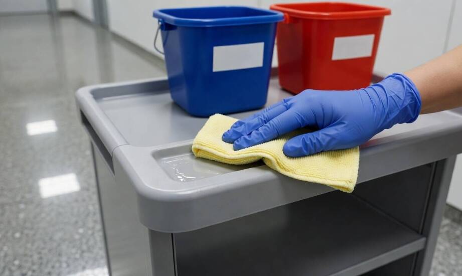 Dlaczego materiały wózka serwisowego decydują o trwałości przy częstej dezynfekcji i środkach czyszczących