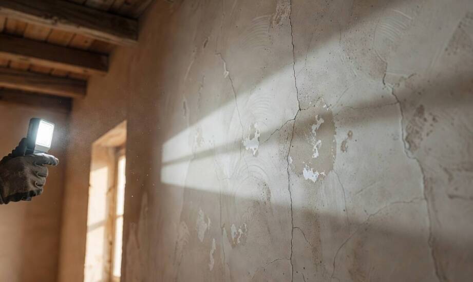 Skąd biorą się pęknięcia i smugi po szpachlowaniu ścian w starym domu na Podkarpaciu