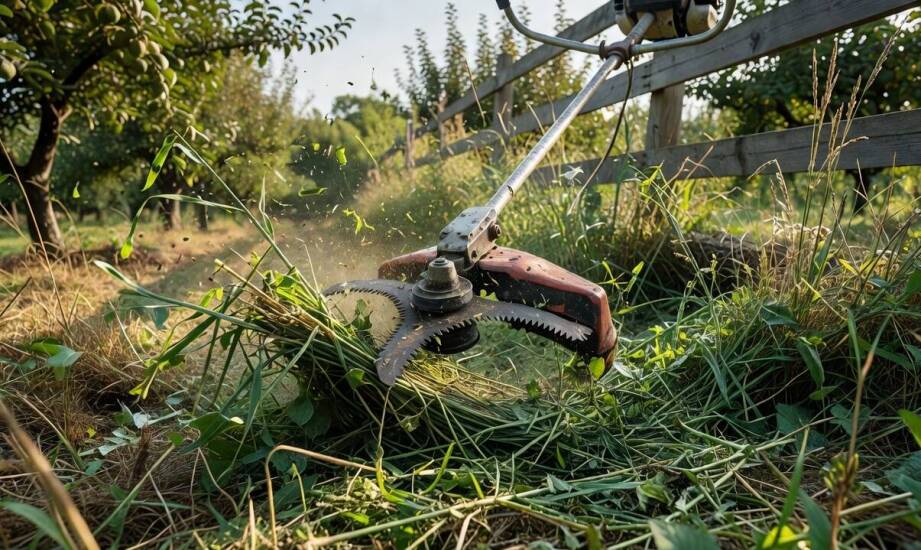 Kiedy podkaszarka przestaje wystarczać, a kosa radzi sobie z gęstą roślinnością