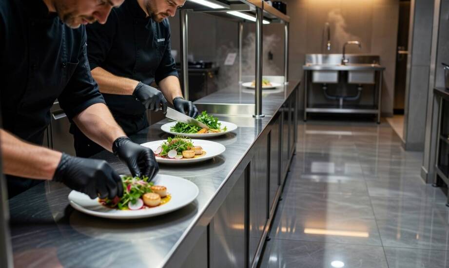 Stół przyścienny czy centralny — jak układ wpływa na ruch w kuchni gastronomicznej