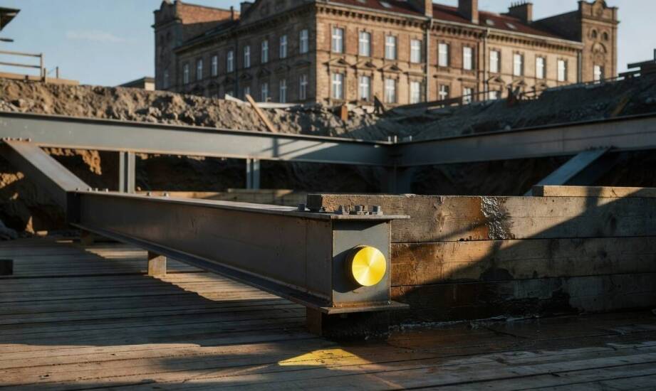 Jak monitorować przemieszczenia i naprężenia w obudowie berlińskiej podczas wykopu i po zakończeniu robót