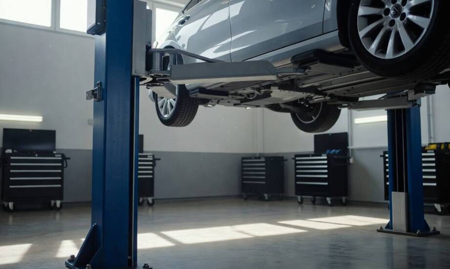Dlaczego dwukolumnowy podnośnik hydrauliczny utrzymuje auto stabilnie podczas pracy