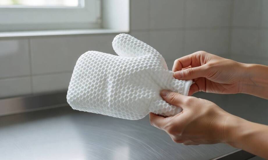 Kiedy materiał i krój rękawicy myjącej decydują o jej zastosowaniu w różnych branżach