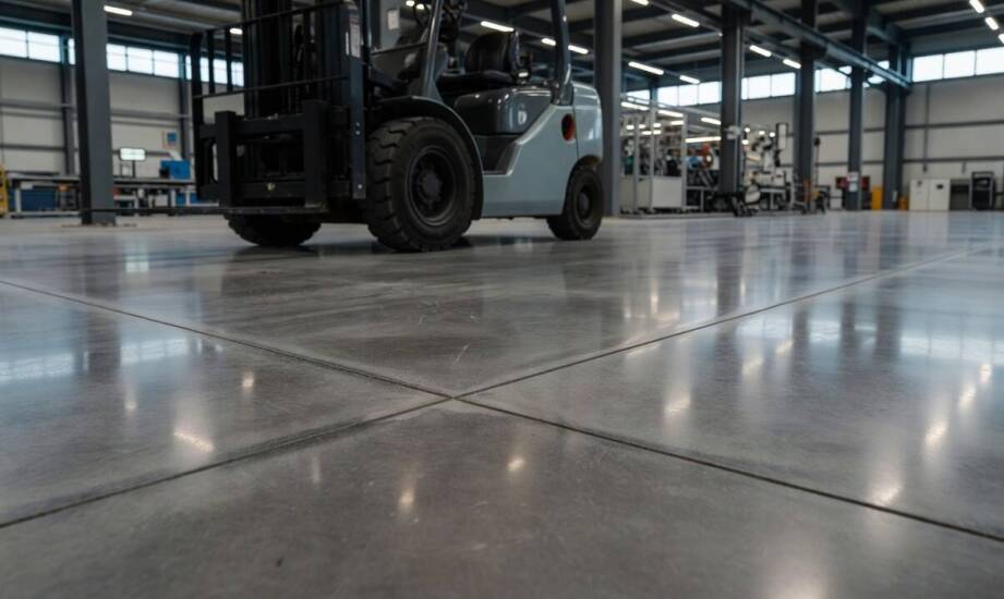Które parametry posadzki betonowej naprawdę decydują o jej zachowaniu w hali produkcyjnej