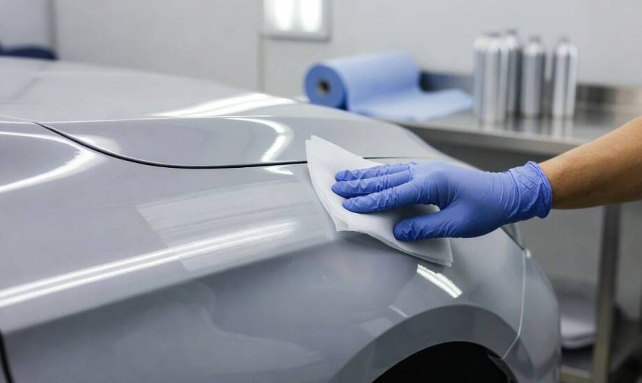 Jak bezpyłowość, chłonność i odporność chemiczna wpływają na użycie czyściw w lakierni