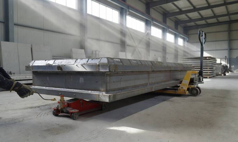 Jak wózek paletowy i podnośnik hydrauliczny przygotowują formę do pracy z wibratorem do betonu