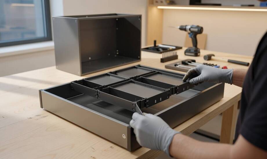 ORGA-LINE czy AMBIA-LINE — kiedy wkłady Blum lepiej pasują do seryjnej produkcji szuflad
