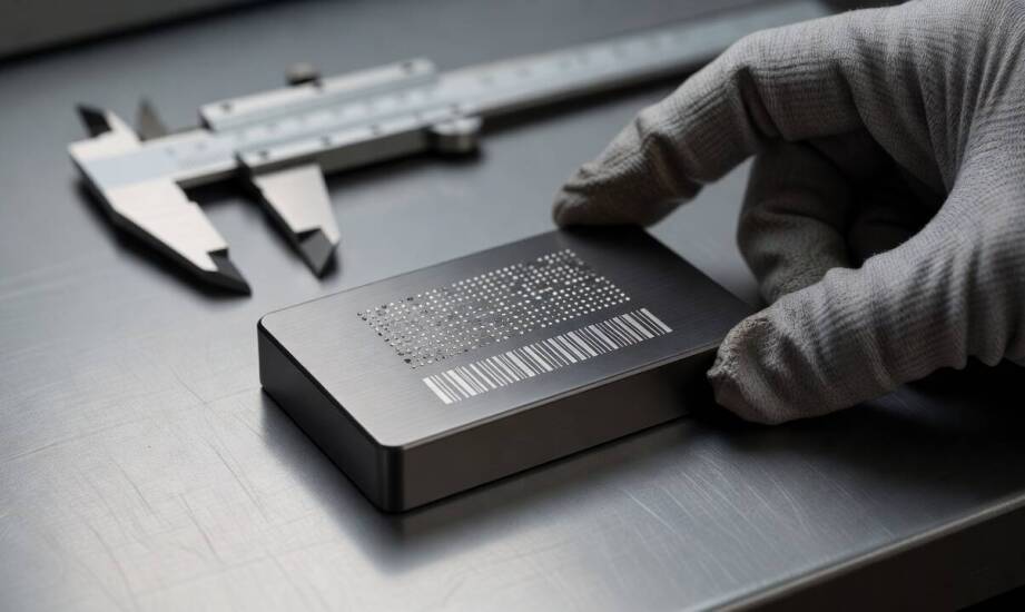 Jak dobrać kod 1D lub 2D do małej tabliczki z anodowanego aluminium
