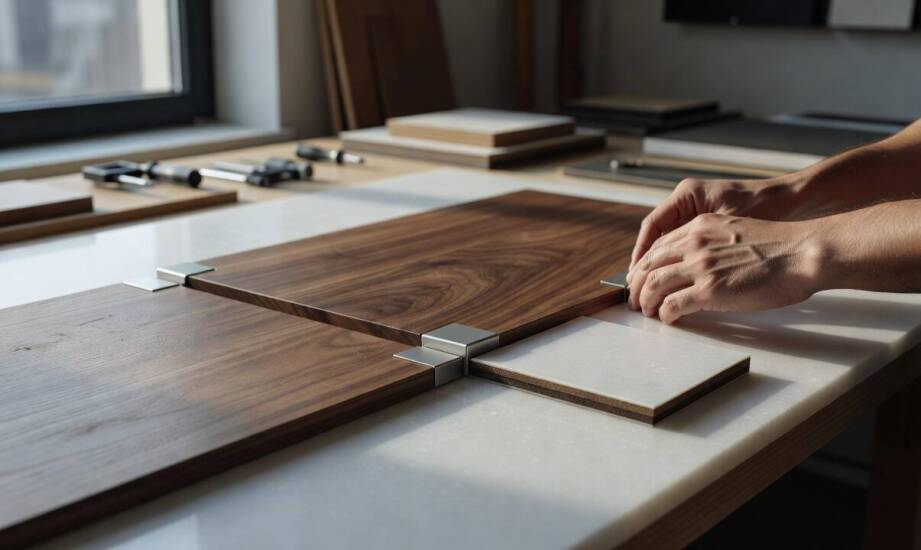 Jak projektować zabudowy, by po latach odzyskać wartość z HPL, forniru i solid surface