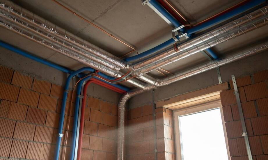 Jak pompa ciepła, klimatyzacja i rekuperacja współpracują z instalacjami sanitarnymi w domu pod Szczecinem
