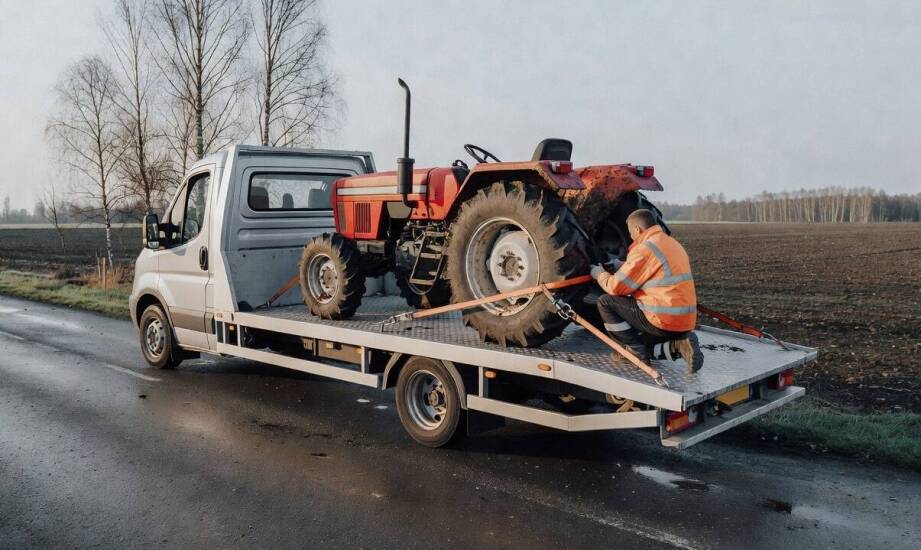 Kiedy przewóz quada lub maszyny rolniczej wymaga lawety na drogach powiatu ryckiego