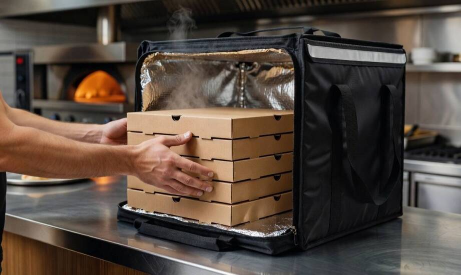 Jak dobrać torbę do pizzy pod liczbę pudełek, trasy i izolację