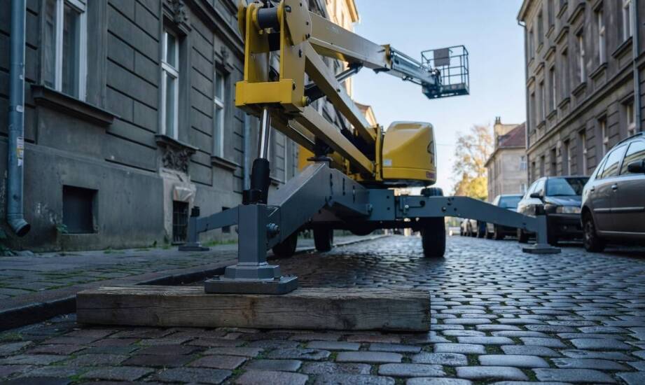 Dlaczego wąski dojazd i nierówny teren decydują o wyborze stanowiska dla podnośnika