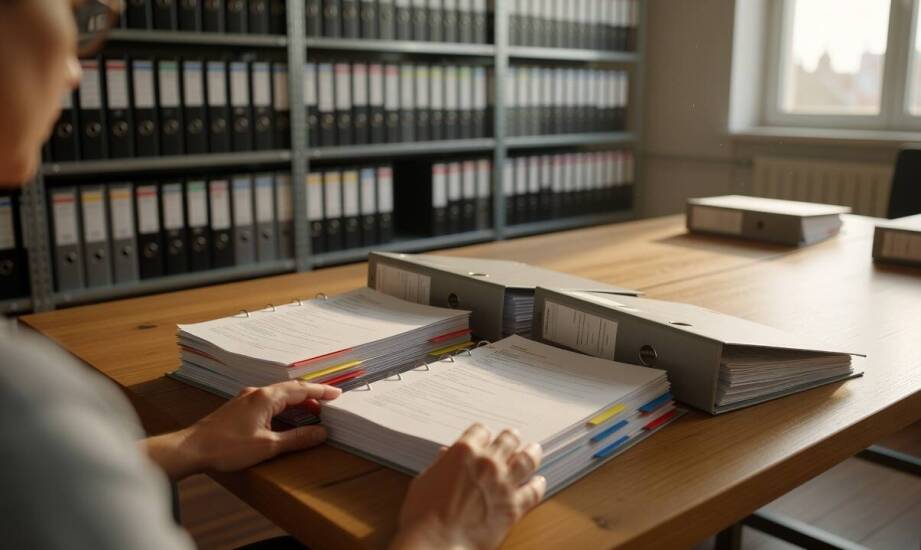 Jak liczyć pięcioletni okres w firmowym archiwum, gdy dokumenty startują z różnych dat