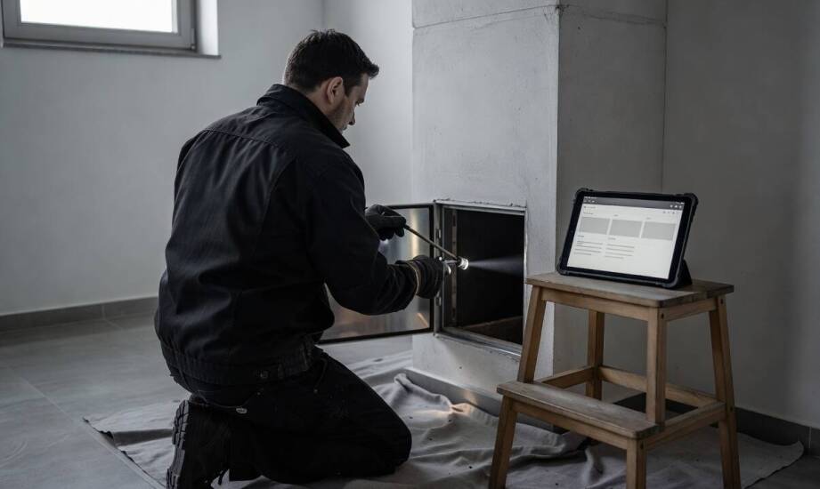 Jak wygląda wizyta kominiarza w domu jednorodzinnym i jakie dane trafiają do e-protokołu