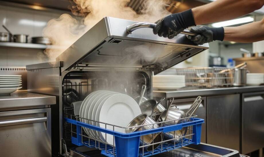 Co decyduje o działaniu detergentu w zmywarce używanej w gastronomii