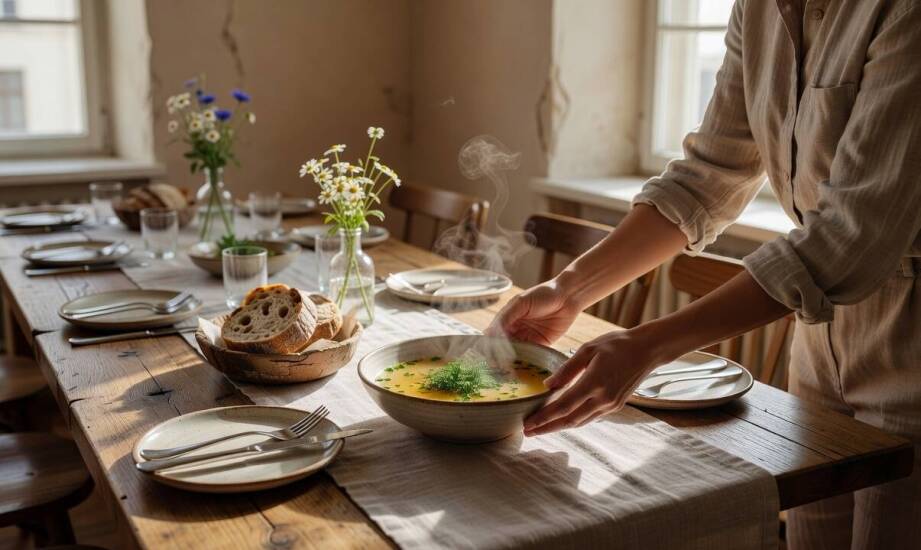 Jak codzienna karta dań i lokalne produkty budują menu chrzcinne w małej restauracji