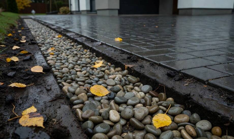 Gdy woda zalega na działce — jak lokalne warunki wpływają na drenaż z kruszywa