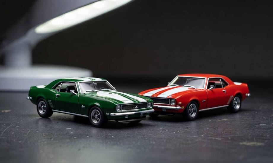 Jak wersje Z/28, SS i RS zmieniają odbiór Camaro z 1968 roku w miniaturach 1:64