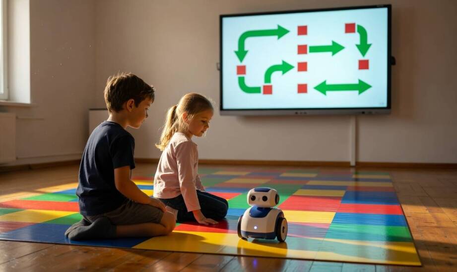 Monitor interaktywny w zajęciach z robotem edukacyjnym — jak utrzymać porządek pracy