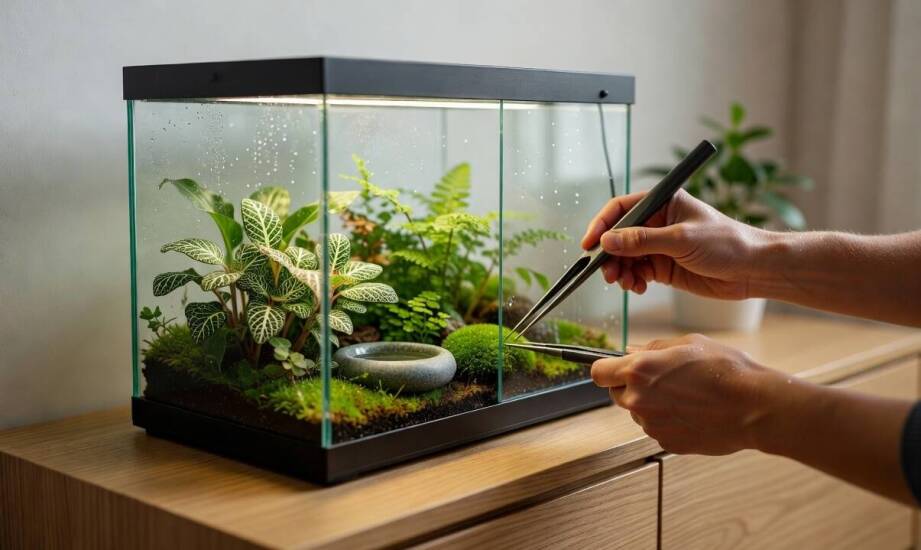 Akcesoria, które ułatwiają karmienie, obserwację i sprzątanie terrarium